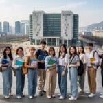 Students in South Korea